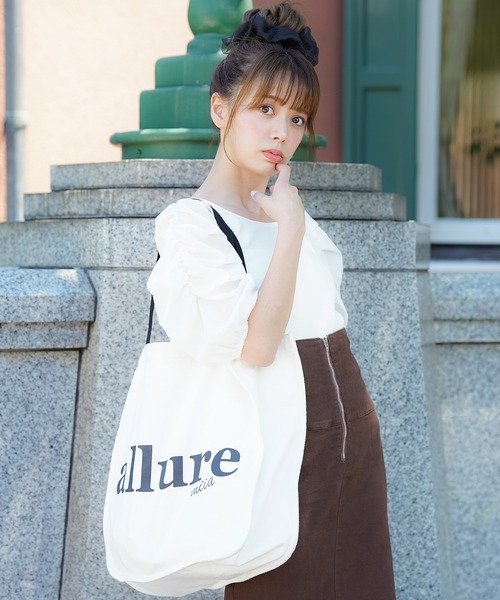 MIIA(ミーア)の「allure miia トートバッグ(トートバッグ・レディース・ブラック/パープル/オフホワイト/ピンク・FREE)」の9枚目の写真