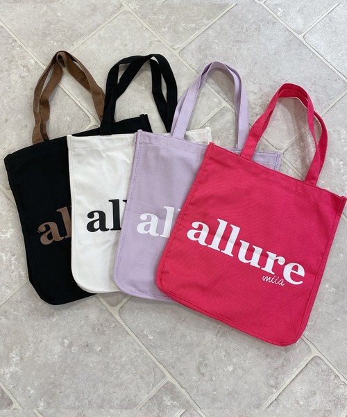 MIIA(ミーア)の「allure miia トートバッグ(トートバッグ・レディース・ブラック/パープル/オフホワイト/ピンク・FREE)」の6枚目の写真