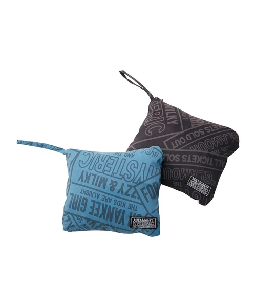 HYSTERIC GLAMOUR（ヒステリックグラマー）の「DIZZY＆MILKY柄 パッカブルブルゾン（ブルゾン・メンズ・ブラック/ターコイズブルー・SMALL/MEDIUM/LARGE/X-LARGE）」の4枚目の写真