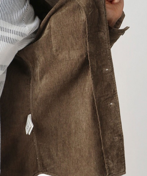 NICOLE CLUB FOR MEN（ニコルクラブフォーメン）の「ブライトコーデュロイ　シャツブルゾン（シャツ/ブラウス・メンズ・モカ/その他/ブラック/ライトベージュ・MEDIUM/X-LARGE/LARGE）」の11枚目の写真