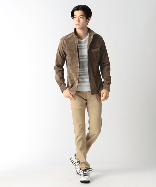 NICOLE CLUB FOR MEN（ニコルクラブフォーメン）の「ブライトコーデュロイ　シャツブルゾン（シャツ/ブラウス・メンズ・モカ/その他/ブラック/ライトベージュ・MEDIUM/X-LARGE/LARGE）」の9枚目の写真