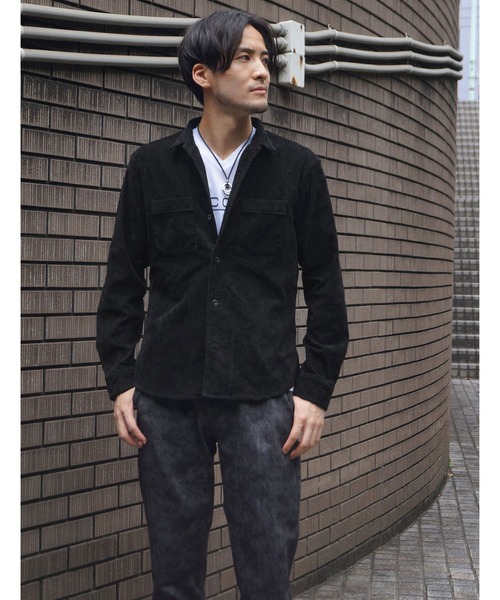 NICOLE CLUB FOR MEN（ニコルクラブフォーメン）の「ブライトコーデュロイ　シャツブルゾン（シャツ/ブラウス・メンズ・モカ/その他/ブラック/ライトベージュ・MEDIUM/X-LARGE/LARGE）」の12枚目の写真
