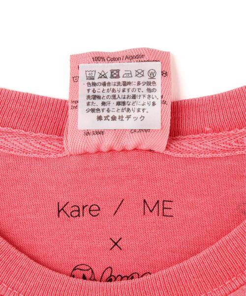 Kare/ME（カーミー）の「Kare/ME（カーミー）1980総柄Tシャツ（Tシャツ/カットソー・メンズ・ベージュ/ピンク/ホワイト・MEDIUM/LARGE）」の9枚目の写真