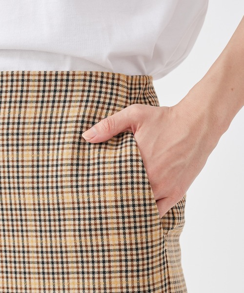 KASHIYAMA（カシヤマ）の「＜ウォッシャブル＞ウルコ チェックスリムタイトスカート（スカート・レディース・ベージュ系その他/ブラウン系その他・マルチサイズ）」の14枚目の写真