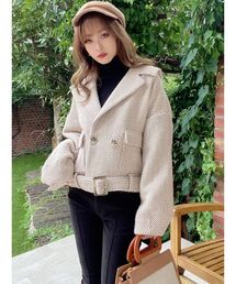 RESEXXY | ヘリンボーンコクーンコート(その他アウター)