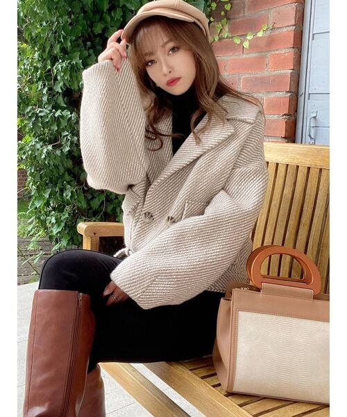 RESEXXY（リゼクシー）の「ヘリンボーンコクーンコート（その他