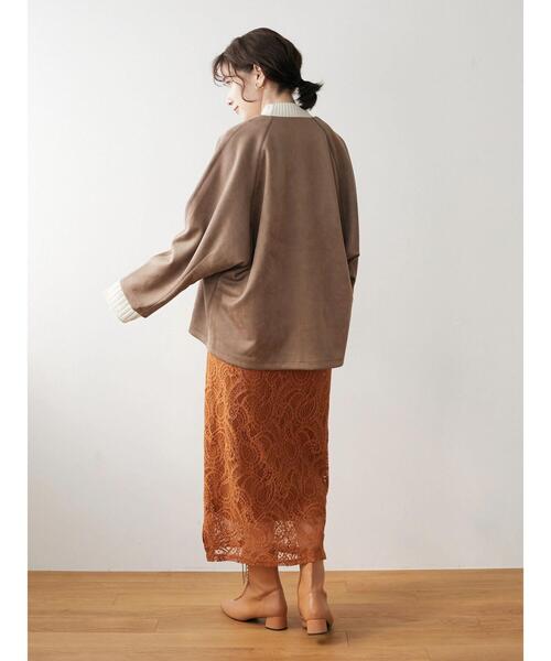 Green　Parks（グリーンパークス）の「レースタイトロングスカート＊（スカート・レディース・ブラウン/オレンジ/ブルー・FREE）」の19枚目の写真