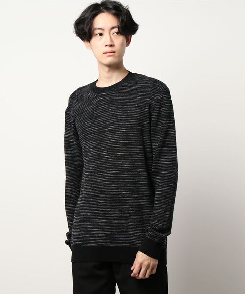SISLEY(シスレー)の「総柄ラウンドネックニット・セーター(ニット/セーター・メンズ・ネイビー/ダークグレー・SMALL/MEDIUM/LARGE)」の16枚目の写真