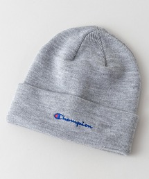 Champion（チャンピオン）の「【CHAMPION/チャンピオン】スクリプトロゴ天竺ワッチ　ワンポイントロゴ刺繍　ニットキャップ/ビーニー（ニットキャップ/ビーニー）」