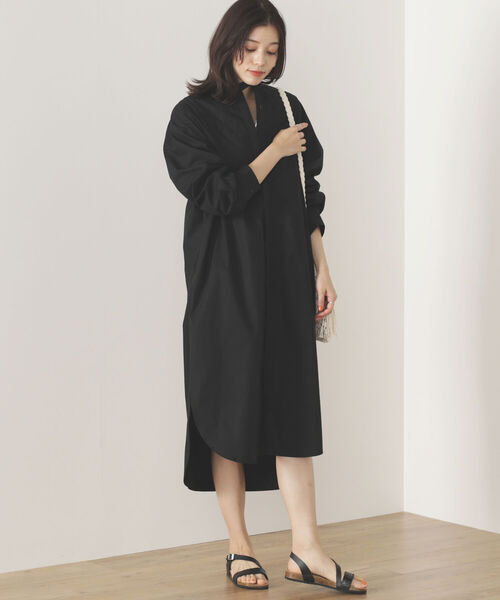 BEAMS HEART（ビームスハート）の「BEAMS HEART / キルティングヨーク ワンピース（ワンピース・レディース・ブラック/オフホワイト/オリーブ・FREE）」の5枚目の写真