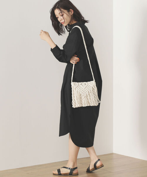 BEAMS HEART（ビームスハート）の「BEAMS HEART / キルティングヨーク ワンピース（ワンピース・レディース・ブラック/オフホワイト/オリーブ・FREE）」の17枚目の写真