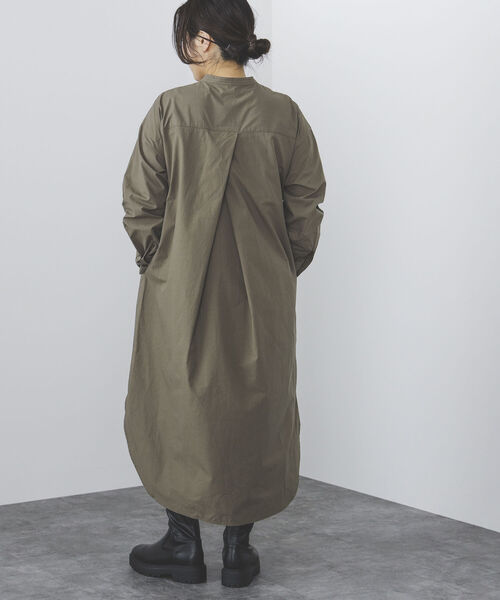 BEAMS HEART（ビームスハート）の「BEAMS HEART / キルティングヨーク ワンピース（ワンピース・レディース・ブラック/オフホワイト/オリーブ・FREE）」の8枚目の写真