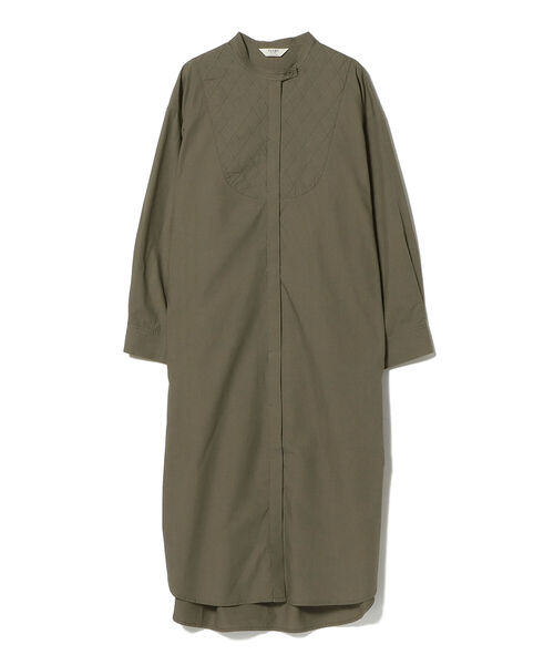 BEAMS HEART（ビームスハート）の「BEAMS HEART / キルティングヨーク ワンピース（ワンピース・レディース・ブラック/オフホワイト/オリーブ・FREE）」の18枚目の写真