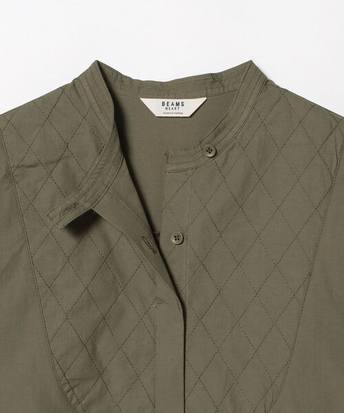 BEAMS HEART（ビームスハート）の「BEAMS HEART / キルティングヨーク ワンピース（ワンピース・レディース・ブラック/オフホワイト/オリーブ・FREE）」の19枚目の写真
