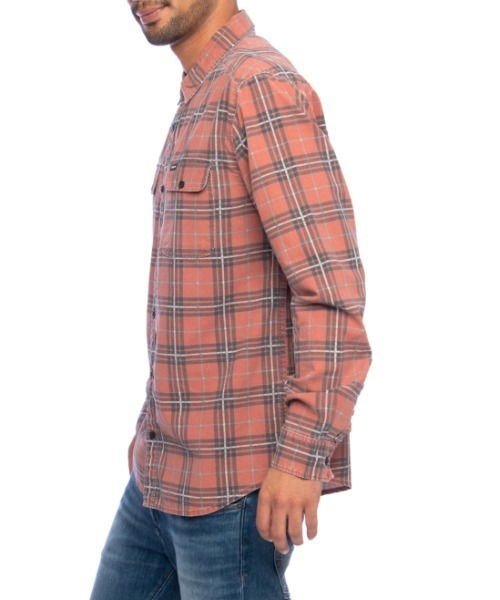 Rvca メンズ Panhandle Ls Flannel ロングスリーブシャツ 21年秋冬モデル ルーカ長袖チェックシャツ