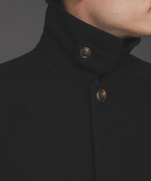 SENSE OF PLACE by URBAN RESEARCH（センスオブプレイスバイアーバンリサーチ）の「『ユニセックス』バルマカーンルーズコート（ステンカラーコート・メンズ・ブラック/ベージュ/カーキ/ミント/チャコールグレー/ブラック系その他・MEDIUM/LARGE）」の7枚目の写真