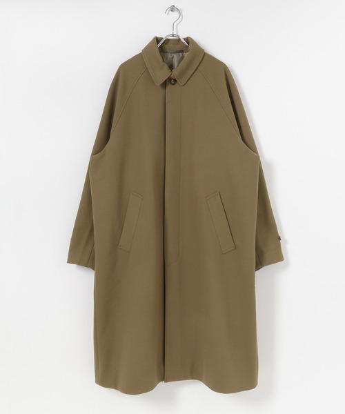 SENSE OF PLACE by URBAN RESEARCH（センスオブプレイスバイアーバンリサーチ）の「『ユニセックス』バルマカーンルーズコート（ステンカラーコート・メンズ・ブラック/ベージュ/カーキ/ミント/チャコールグレー/ブラック系その他・MEDIUM/LARGE）」の10枚目の写真