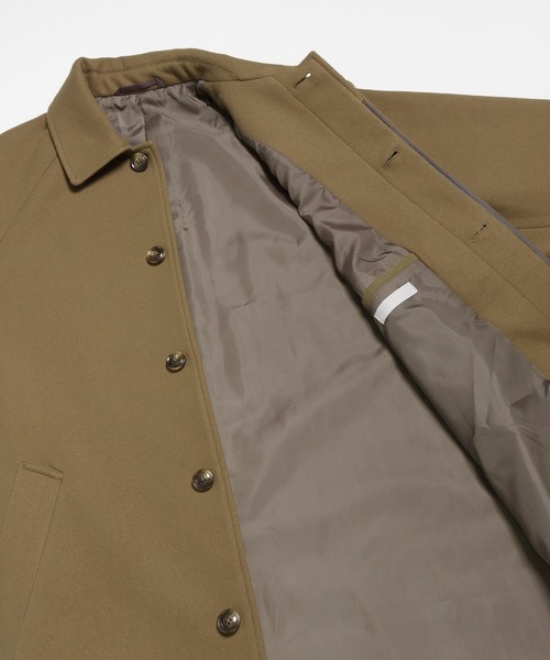 SENSE OF PLACE by URBAN RESEARCH（センスオブプレイスバイアーバンリサーチ）の「『ユニセックス』バルマカーンルーズコート（ステンカラーコート・メンズ・ブラック/ベージュ/カーキ/ミント/チャコールグレー/ブラック系その他・MEDIUM/LARGE）」の16枚目の写真