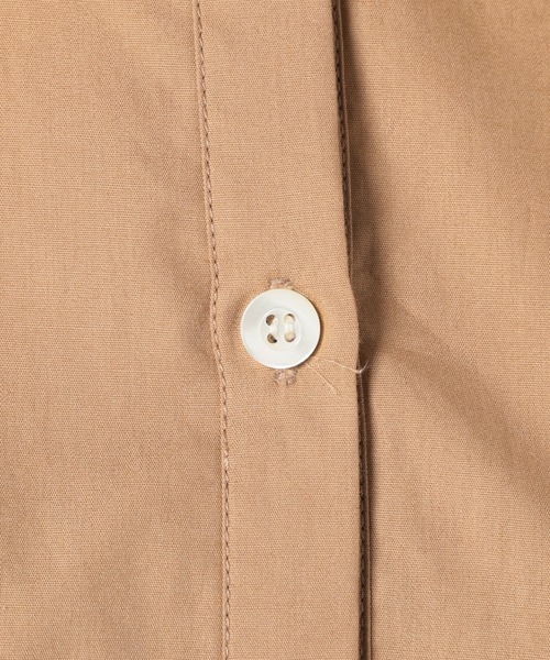 SLOBE IENA（スローブイエナ）の「ブロードギャザーノーカラーシャツ【手洗い可能】◆（シャツ/ブラウス・レディース・ホワイト/ブラック/キャメル・FREE）」の13枚目の写真