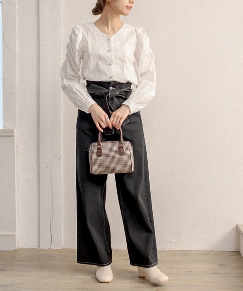 OLIVE des OLIVE（オリーブデオリーブ）の「ボストンバッグ（ショルダーバッグ・レディース・ブラウン/ベージュ/ダークベージュ/ダークブラウン/オフホワイト・FREE）」の20枚目の写真