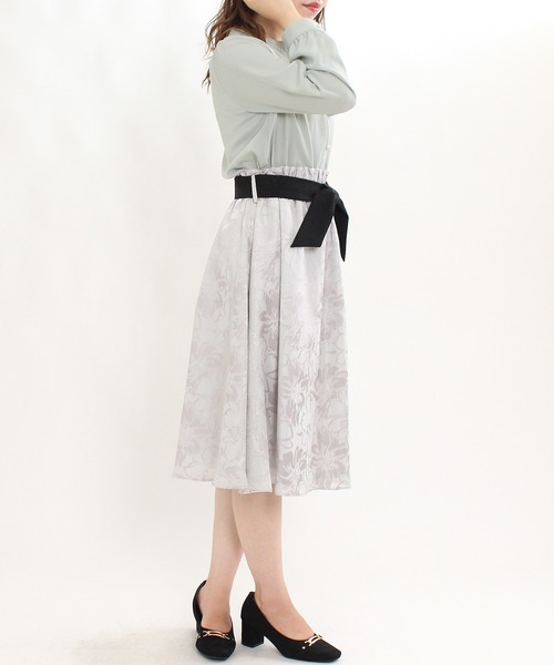 TRUDEA(トルディア)の「防シワ加工パールボタンスキッパーブラウス(シャツ/ブラウス・レディース・ホワイト/ミント・SMALL/MEDIUM/LARGE)」の10枚目の写真