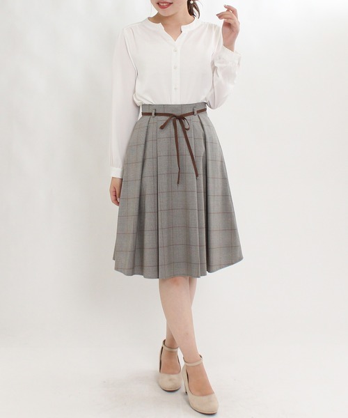 TRUDEA(トルディア)の「防シワ加工パールボタンスキッパーブラウス(シャツ/ブラウス・レディース・ホワイト/ミント・SMALL/MEDIUM/LARGE)」の7枚目の写真