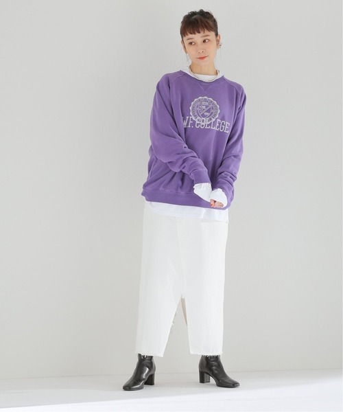 Bonum（ボナム）の「GOOD ROCK SPEED E.W.F COLLEGE スウェット（スウェット・レディース・パープル・FREE）」の4枚目の写真