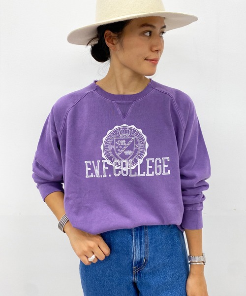 Bonum（ボナム）の「GOOD ROCK SPEED E.W.F COLLEGE スウェット（スウェット・レディース・パープル・FREE）」の22枚目の写真