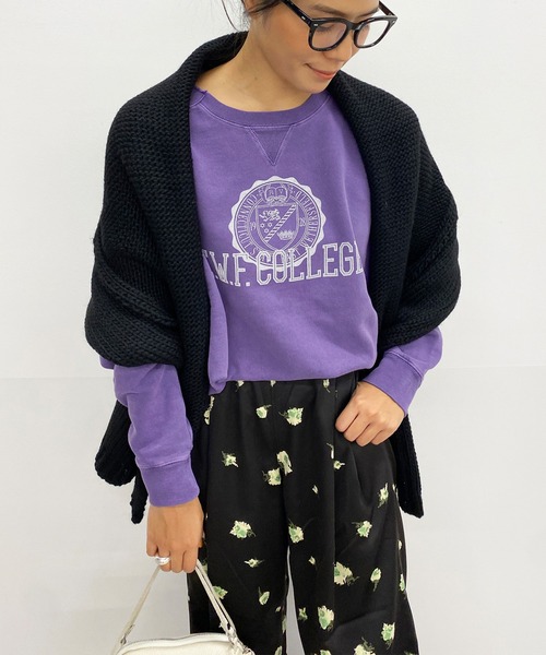 Bonum（ボナム）の「GOOD ROCK SPEED E.W.F COLLEGE スウェット（スウェット・レディース・パープル・FREE）」の19枚目の写真