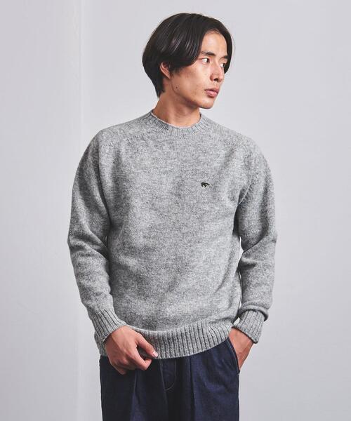 scye basics シェットランドウールニット サイズ38 グリーン Scye