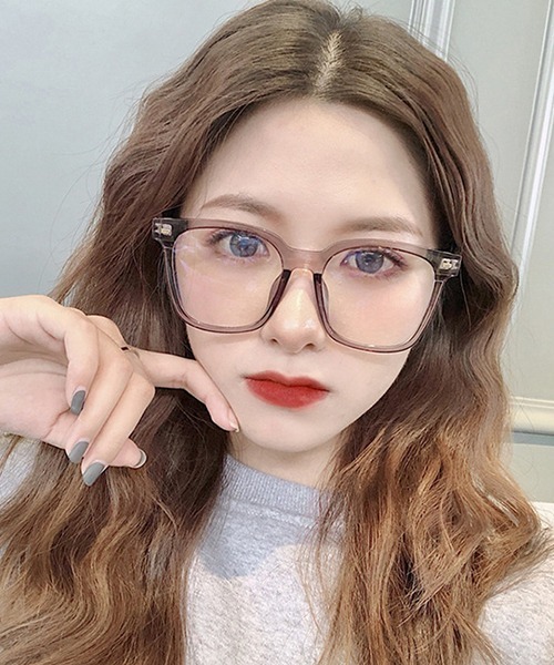 c.u.l（シーユーエル）の「【c.u.l】ユニセックス ビッグフレームメガネ 伊達メガネ cula278（メガネ・レディース・グレー/ブラック/ブラウン/クリア・FREE）」の2枚目の写真