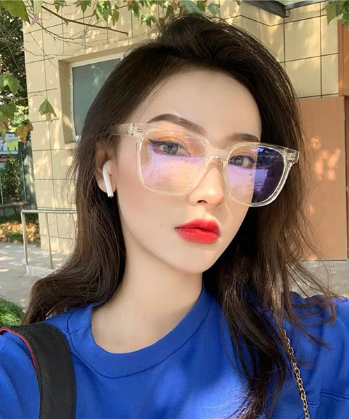 c.u.l（シーユーエル）の「【c.u.l】ユニセックス ビッグフレームメガネ 伊達メガネ cula278（メガネ・レディース・グレー/ブラック/ブラウン/クリア・FREE）」の9枚目の写真