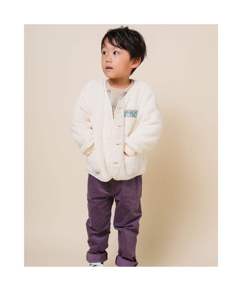 Noeil aime BeBe(ノイユエイムベベ)の「Noeil aime BeBe/【 3WAY 】 もこもこ ボア ライナー付き タフタ ジャケット (90~130cm)(ナイロンジャケット・キッズ・グリーン/イエロー・100/120/130/90/110)」の14枚目の写真