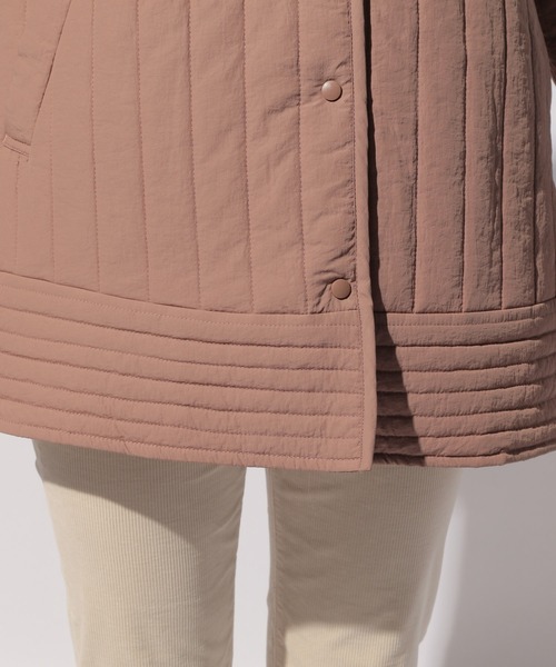 BAYFLOW（ベイフロー）の「ノーカラーキルティングジャケット（ノーカラージャケット・レディース・カーキ/ピンク/アイボリー・FREE）」の16枚目の写真