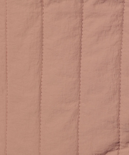 BAYFLOW（ベイフロー）の「ノーカラーキルティングジャケット（ノーカラージャケット・レディース・カーキ/ピンク/アイボリー・FREE）」の13枚目の写真