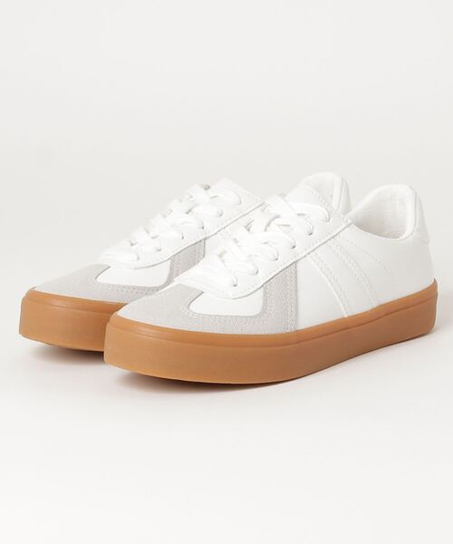 AAA（トリプルエー）の「AAA+ インジェクションミリタリースニーカー（スニーカー・レディース・ホワイト/ブラック/ダークブラウン/ネイビー/ベージュ/ブラウン/ホワイト×ホワイト/カーキ/ブラック×ブラック・44/40/38/39/41/42/43/36/45/37/35）」の12枚目の写真