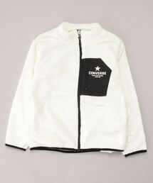 CONVERSE（コンバース）の「【CONVERSE/コンバース】ボアフリース ポケット切替え スタンドジャケット 【140cm-160ｃｍ】（ブルゾン・キッズ）」