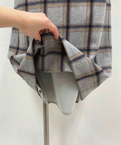 PICCIN（ピッチン）の「チェックタイトスカート（スカート・レディース・ライトグレー/ネイビー・M）」の15枚目の写真