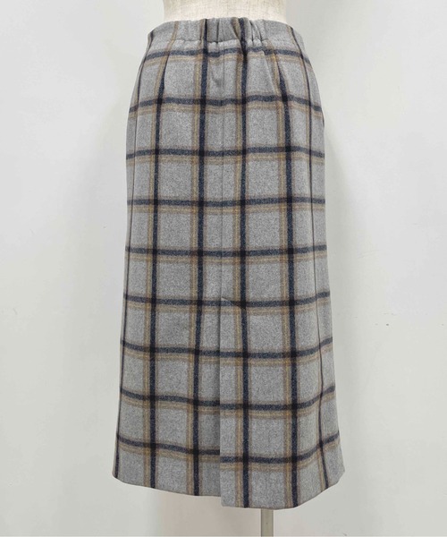 PICCIN（ピッチン）の「チェックタイトスカート（スカート・レディース・ライトグレー/ネイビー・M）」の7枚目の写真
