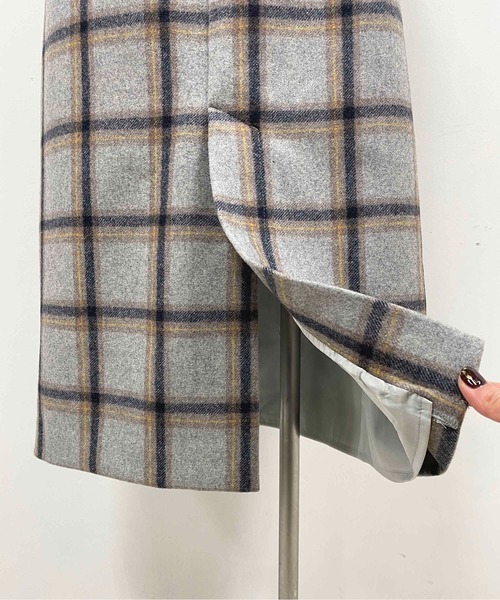 PICCIN（ピッチン）の「チェックタイトスカート（スカート・レディース・ライトグレー/ネイビー・M）」の16枚目の写真