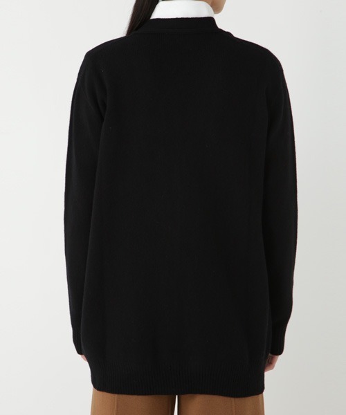 SUNSPEL(サンスペル)の「WOMEN’S LAMBSWOOL(カーディガン/ボレロ・レディース・ブラック/ナチュラル・2)」の12枚目の写真