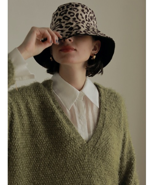 AMAIL（アマイル）の「２face leopard（ハット・レディース・ベージュ/ブラウン・FREE）」の2枚目の写真
