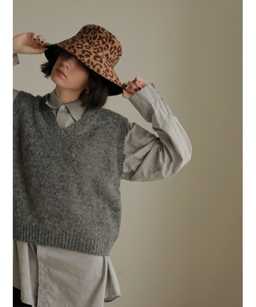 AMAIL（アマイル）の「２face leopard（ハット・レディース・ベージュ/ブラウン・FREE）」の14枚目の写真