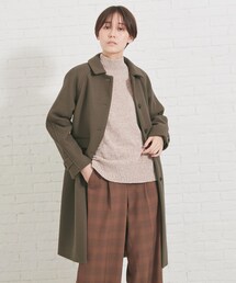 ◆ウール調ステンカラ－コート