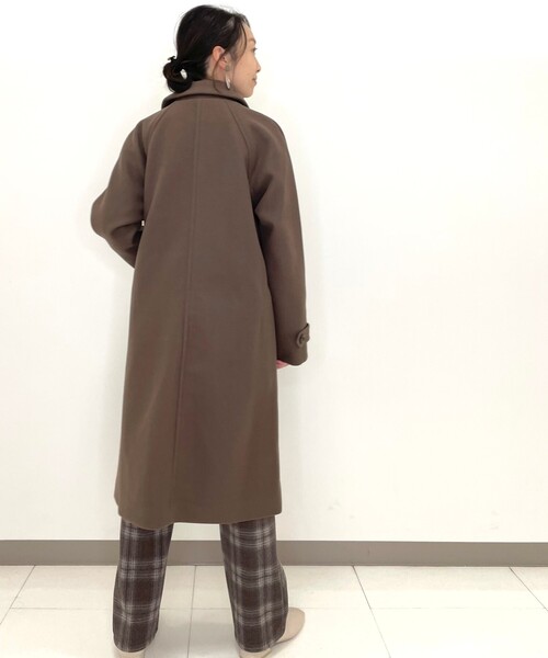 DRESKIP（ドレスキップ）の「◆ウール調ステンカラ－コート（ステンカラーコート・レディース・ブラック/ダークブラウン/ライトベージュ・02/03）」の17枚目の写真