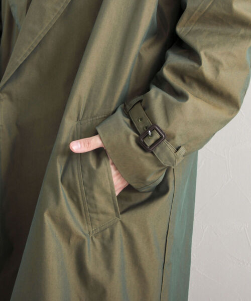 GLOSTER（グロスター）の「【GLOSTER/グロスター】玉虫ギャバ タイロッケンコート（その他アウター・メンズ・カーキ/ブラック・MEDIUM/LARGE）」の12枚目の写真