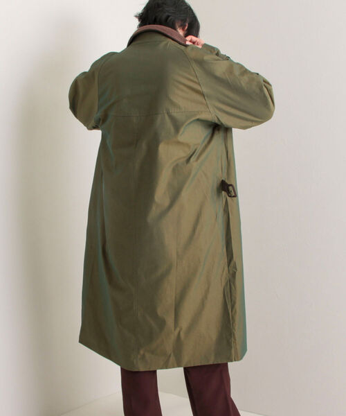 GLOSTER（グロスター）の「【GLOSTER/グロスター】玉虫ギャバ タイロッケンコート（その他アウター・メンズ・カーキ/ブラック・MEDIUM/LARGE）」の7枚目の写真