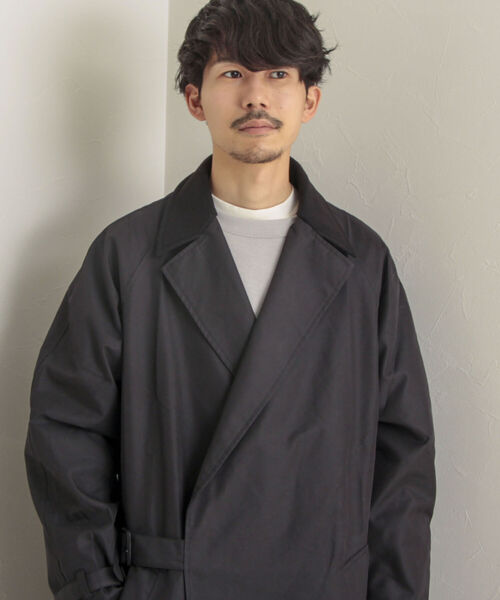 GLOSTER（グロスター）の「【GLOSTER/グロスター】玉虫ギャバ タイロッケンコート（その他アウター・メンズ・カーキ/ブラック・MEDIUM/LARGE）」の21枚目の写真