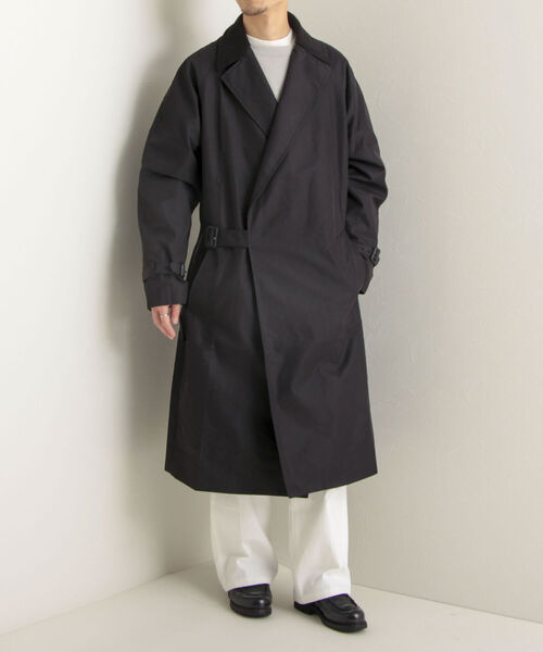 GLOSTER（グロスター）の「【GLOSTER/グロスター】玉虫ギャバ タイロッケンコート（その他アウター・メンズ・カーキ/ブラック・MEDIUM/LARGE）」の17枚目の写真