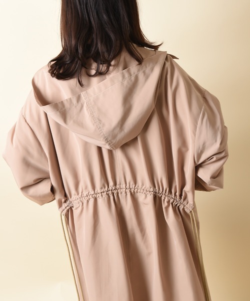 blanc basque（ブランバスク）の「【Pearlbutton】２素材ビッグ羽織コート（トレンチコート・レディース・ベージュ/ブラック/カーキ・FREE）」の14枚目の写真